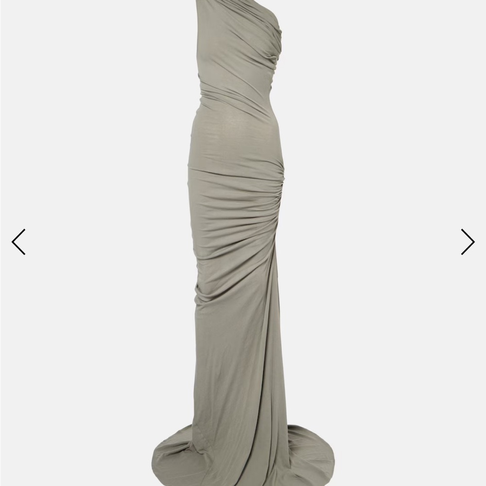 Entire Studios-Elegant One Shoulder grey Dress